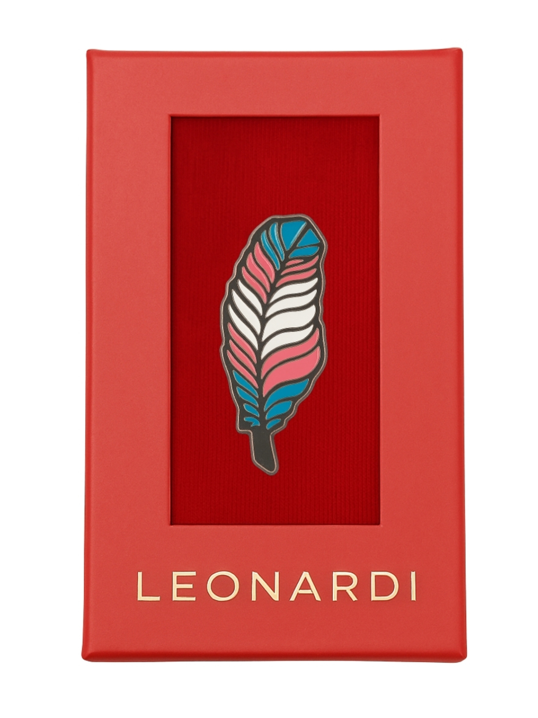 Multicolour Feather Brooch Pin