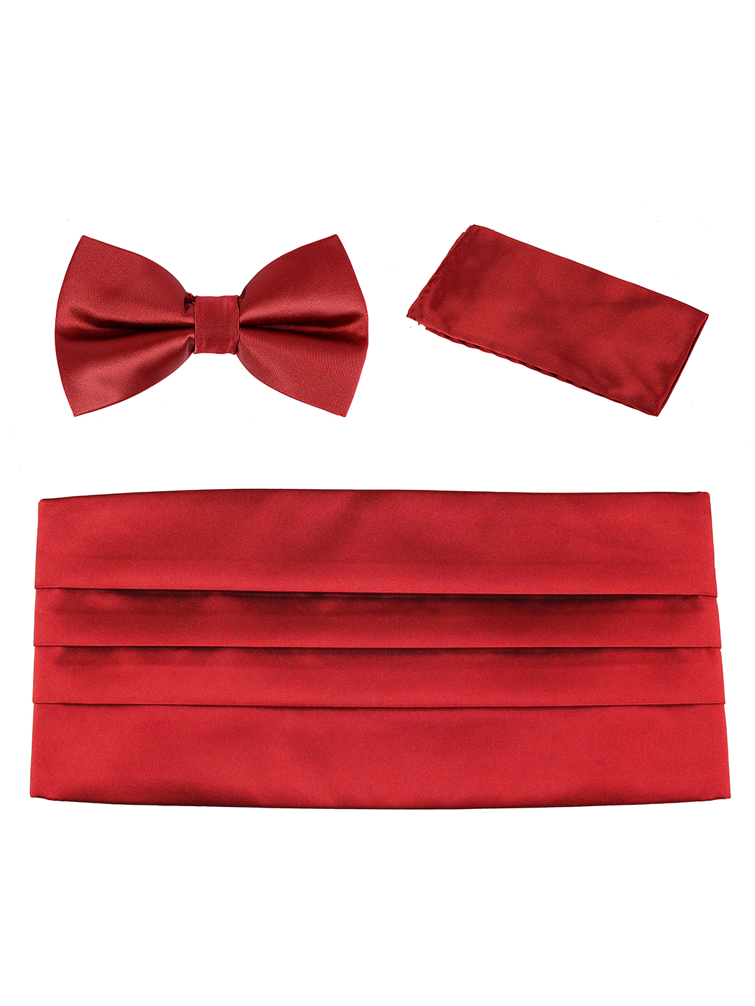 Wine Red Bow Tie and Cummerbund Tuxedo Set